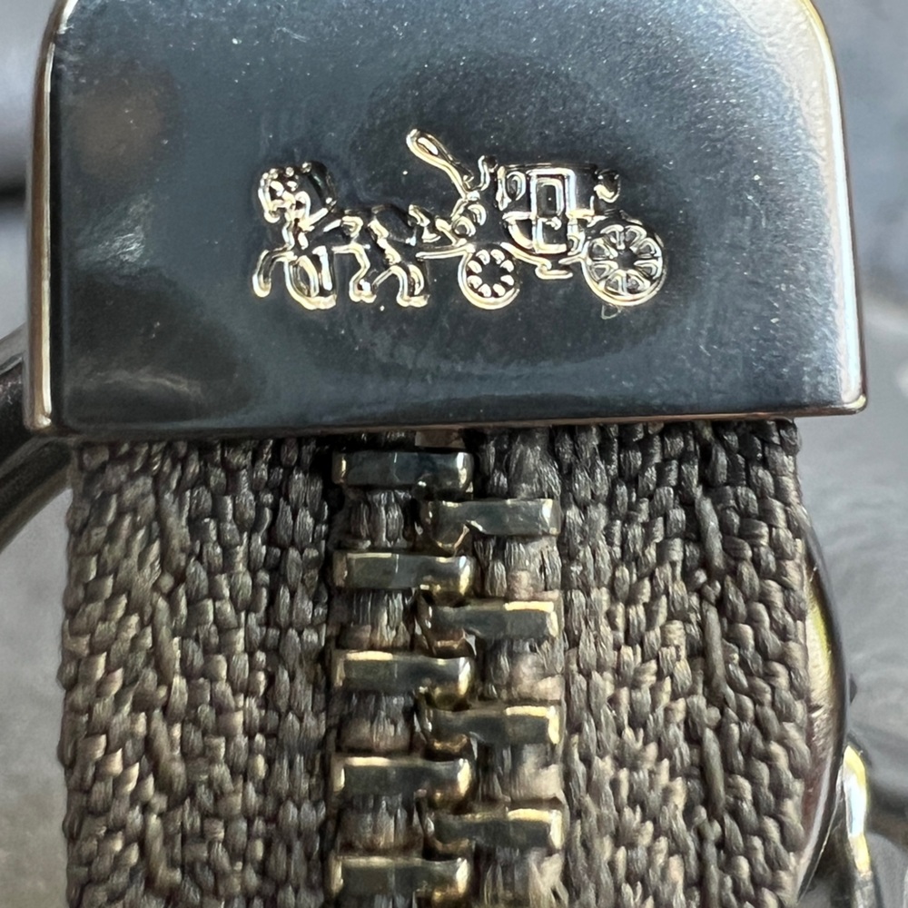 Coach Grey Leather Penny Shoulder Bag - Picture 8 of 16